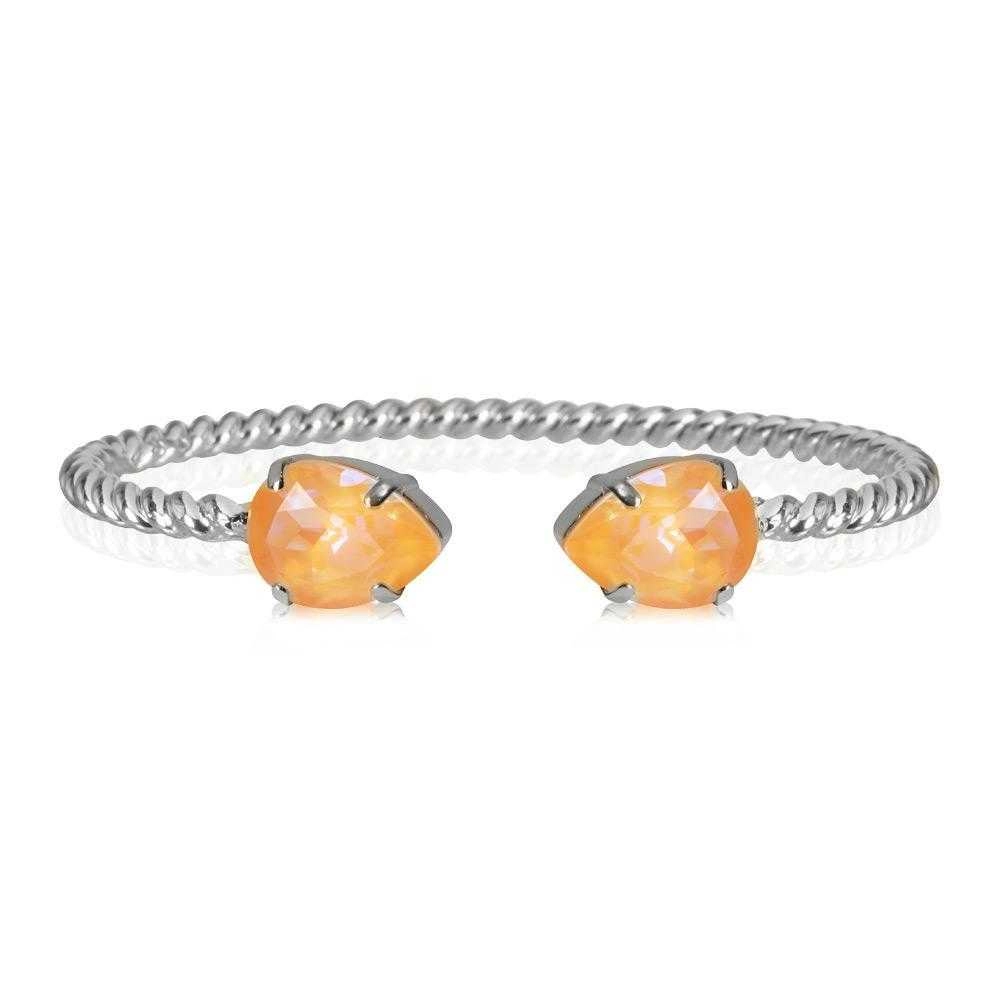 Caroline Svedbom - Mini Drop Bracelet Rhodium Peach Delite