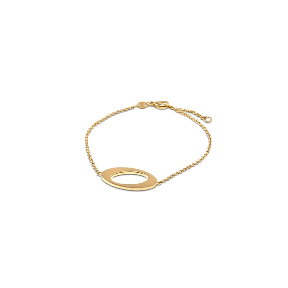 Oval & Out Armband 18 K Guld - Snabb frakt & fri paketinslagning - Nordicspectra.se