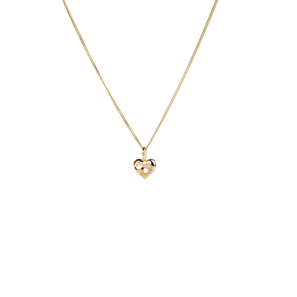 Mini Organic Heart Necklace Gold - Emma Israelsson - Schmuck im skandinavischen Design - Nordic Spectra