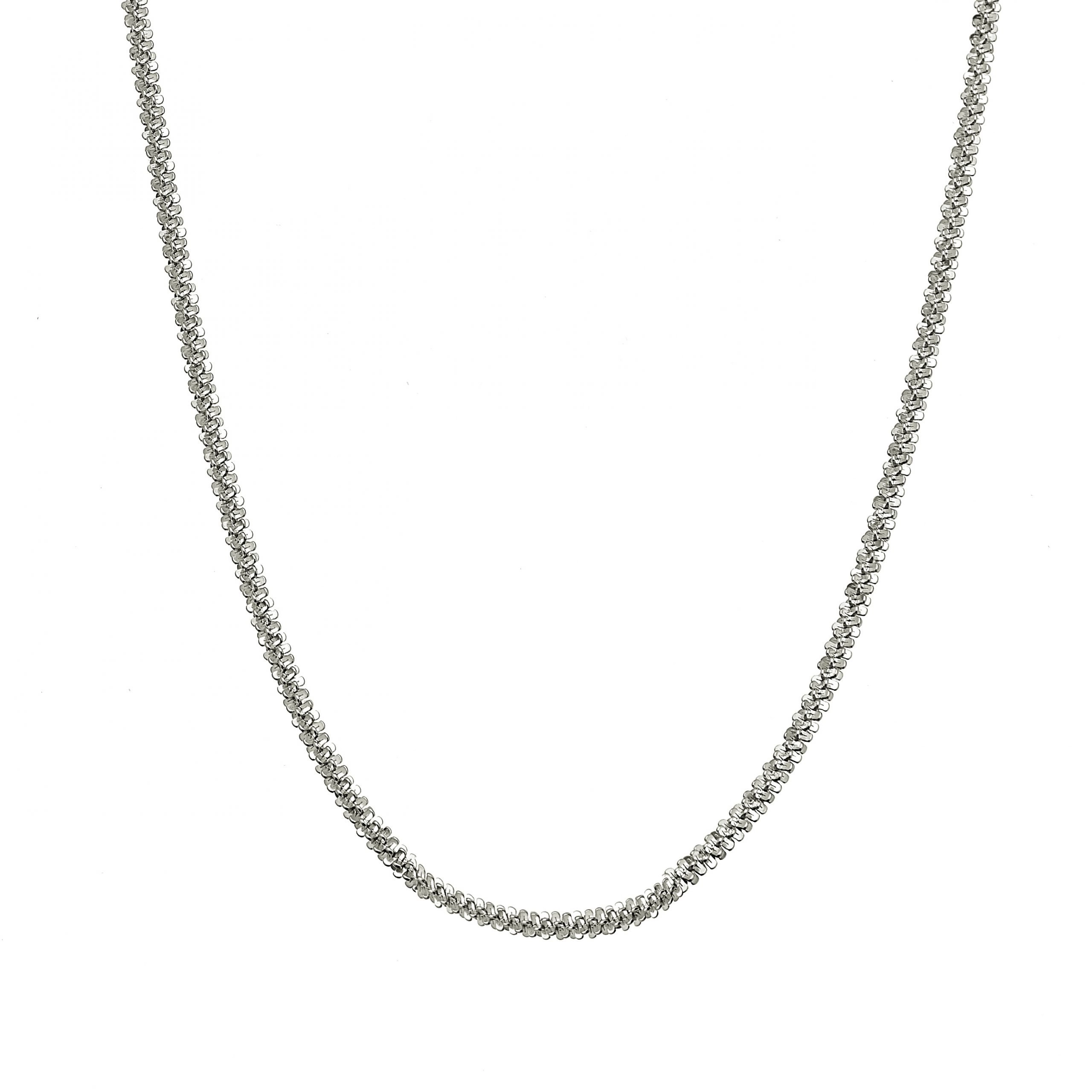 CU Jewellery - Roof Big Plain Necklace Long Silver