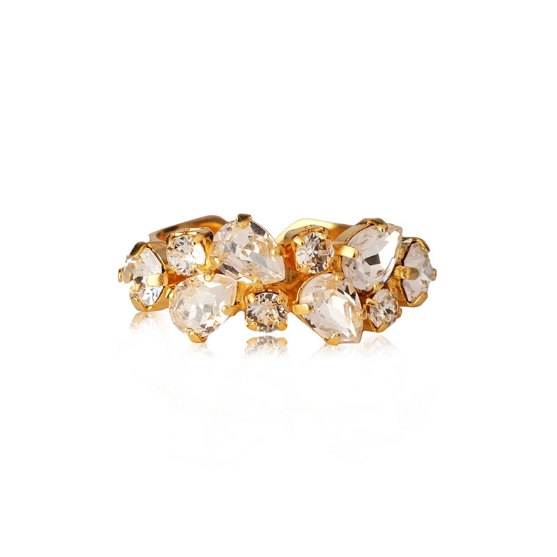 Caroline Svedbom - Gabriella Ring Gold Crystal