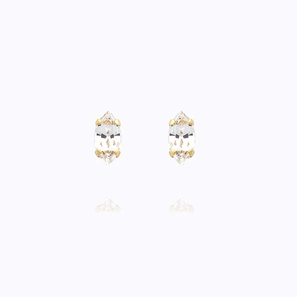 Petite Navette Earrings Gold Crystal - Caroline Svedbom - Nopea toimitus ja lahjapakkaus - Nordic Spectra
