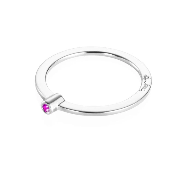 Micro Blink Ring - Pink Sapphire - Efva Attling ringar - Snabb frakt & paketinslagning - Nordicspectra.se