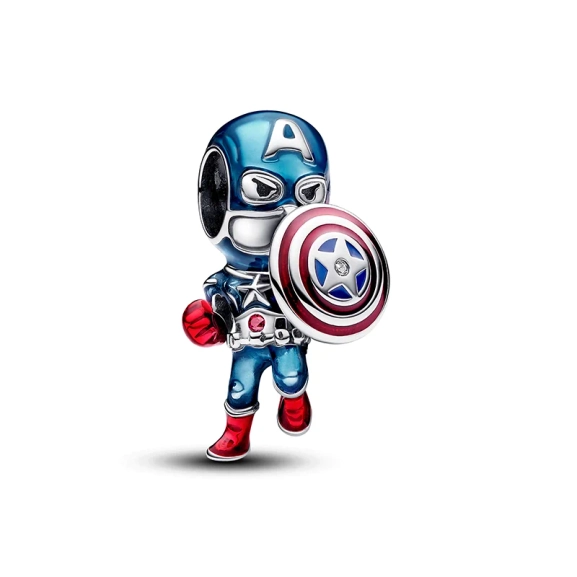 Marvel The Avengers Captain America Charm - PANDORA - Nordic Spectra