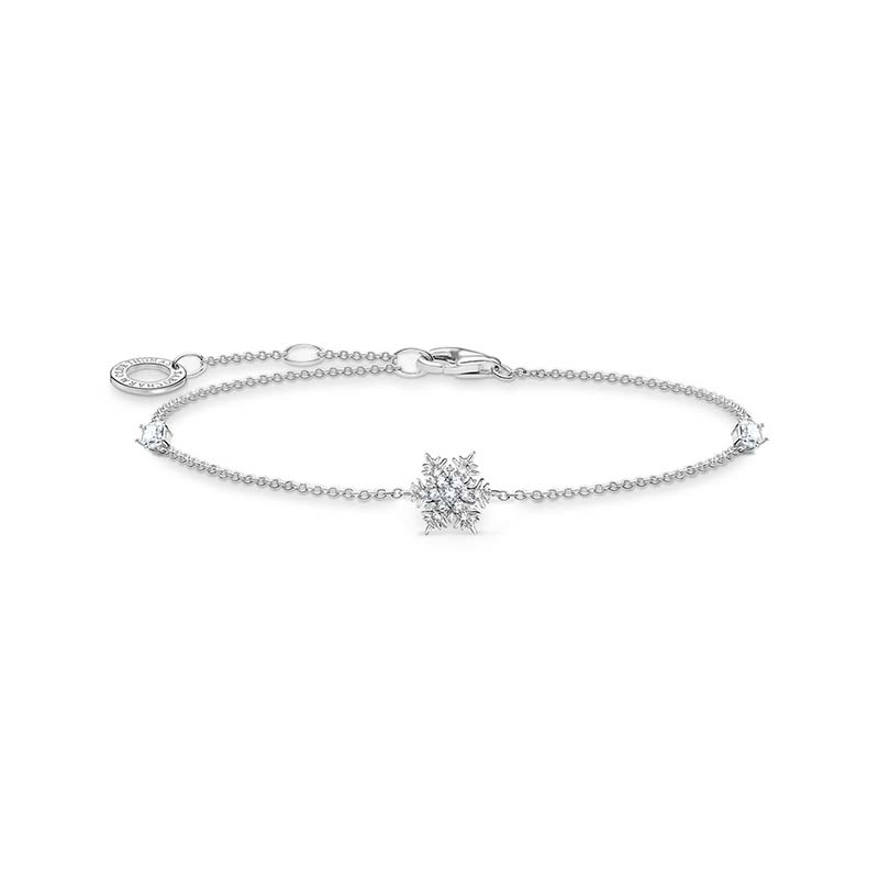 Thomas Sabo - Armband Snöflinga Vita Stenar Silver