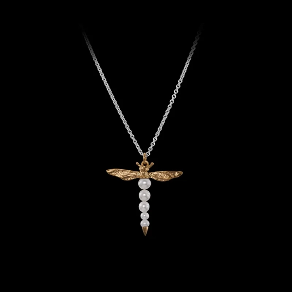 Dragonfly Necklace Gold - Maria Nilsdotter - Schmuck im skandinavischen Design - Nordic Spectra