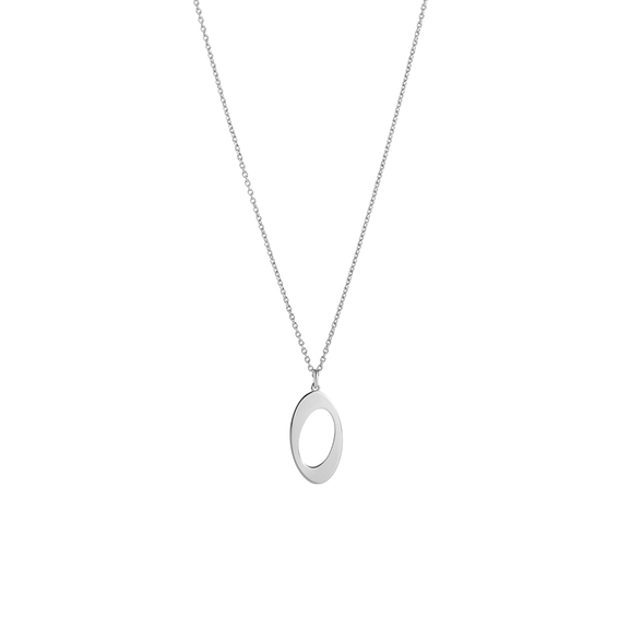Oval & Out Necklace Silver von Nordic Spectra, Schneller Versand - Nordicspectra.de