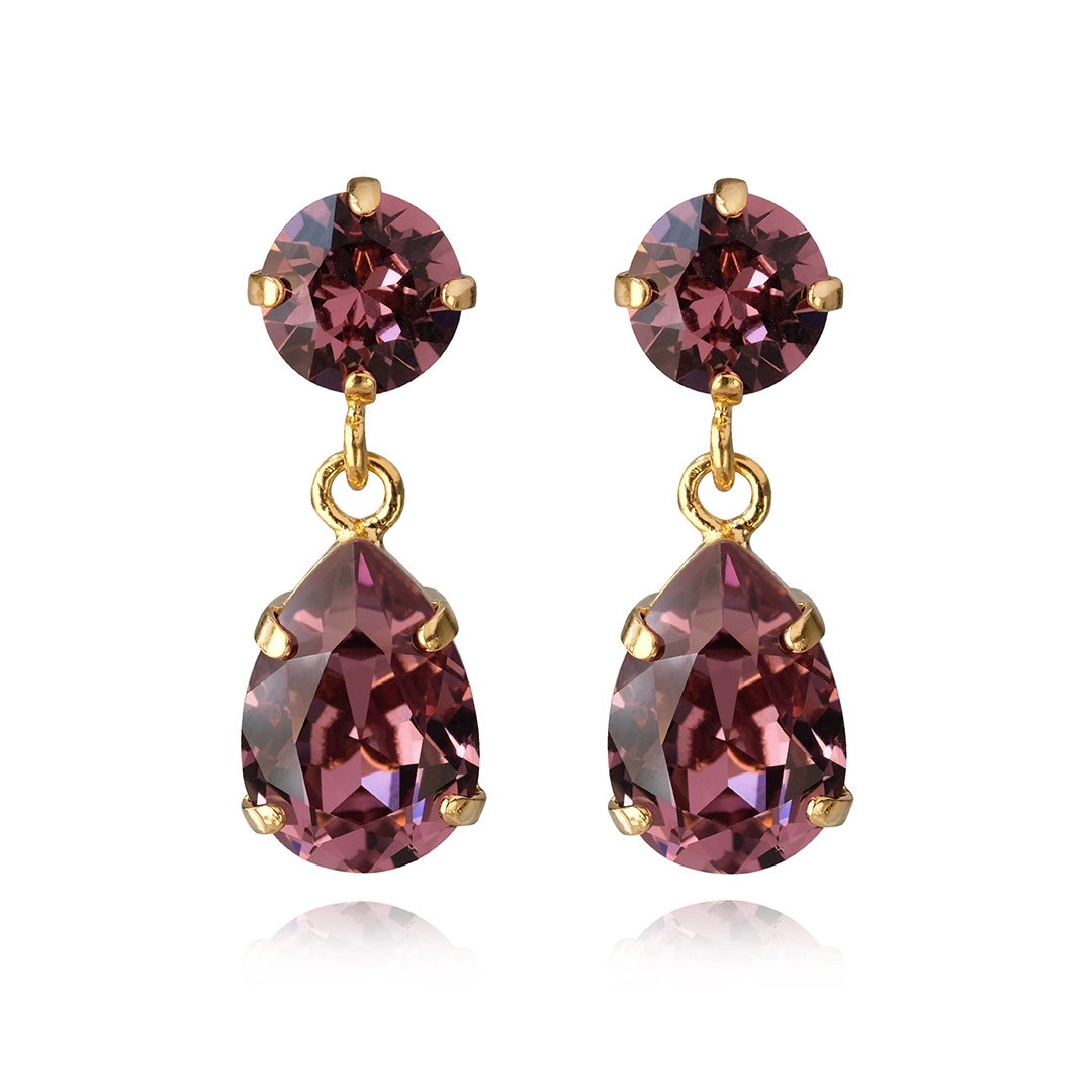 Caroline Svedbom - Mini Drop Earrings Gold Iris