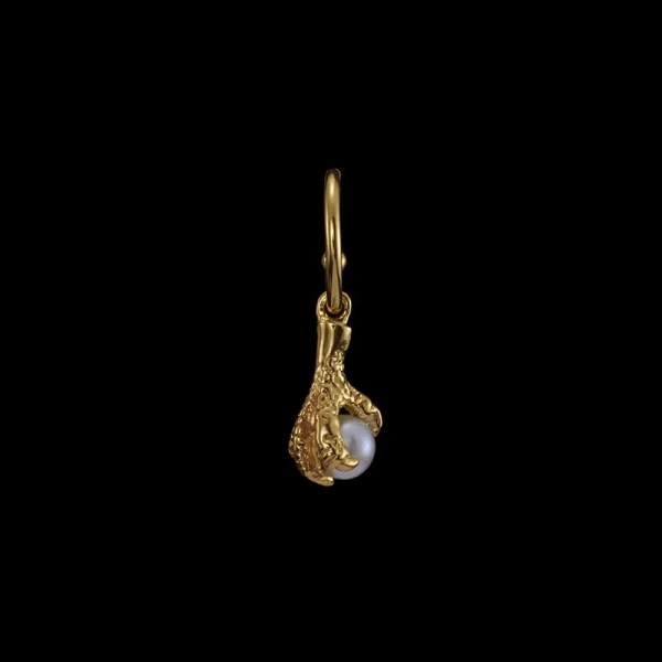 Tiny Claw Pearl Earring Gold - Maria Nilsdotter - 1-2 dagars leverans - Nordic Spectra