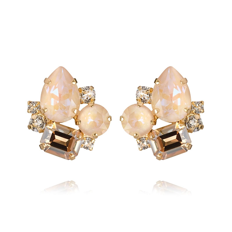 Caroline Svedbom - Angelina Earrings Gold Ivory Delite Combo