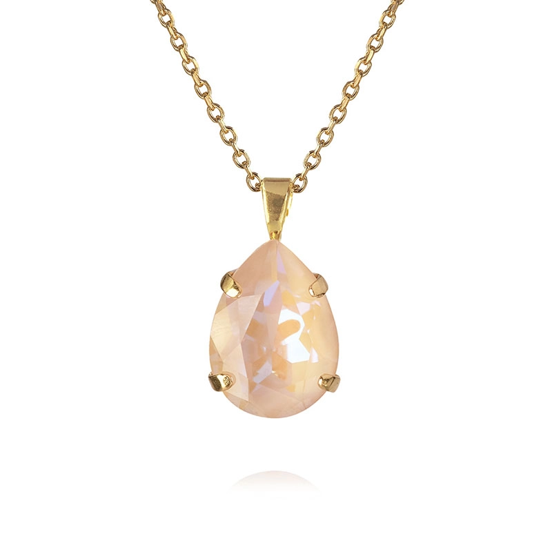 Caroline Svedbom - Mini Drop Necklace Gold Ivory Creme Delite