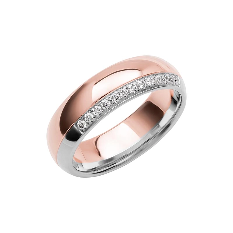 Schalins - Color Of Love SR4024 RosĆ©guld/Vitguld 0.13 ct