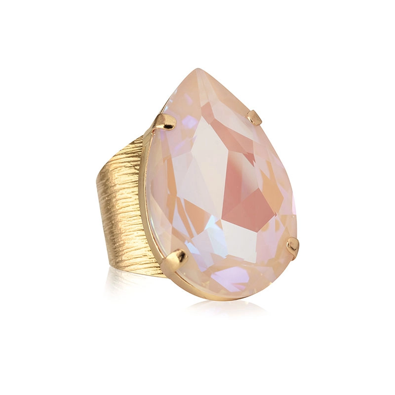 Caroline Svedbom - Perfect Drop Ring Gold Ivory Creme Delite