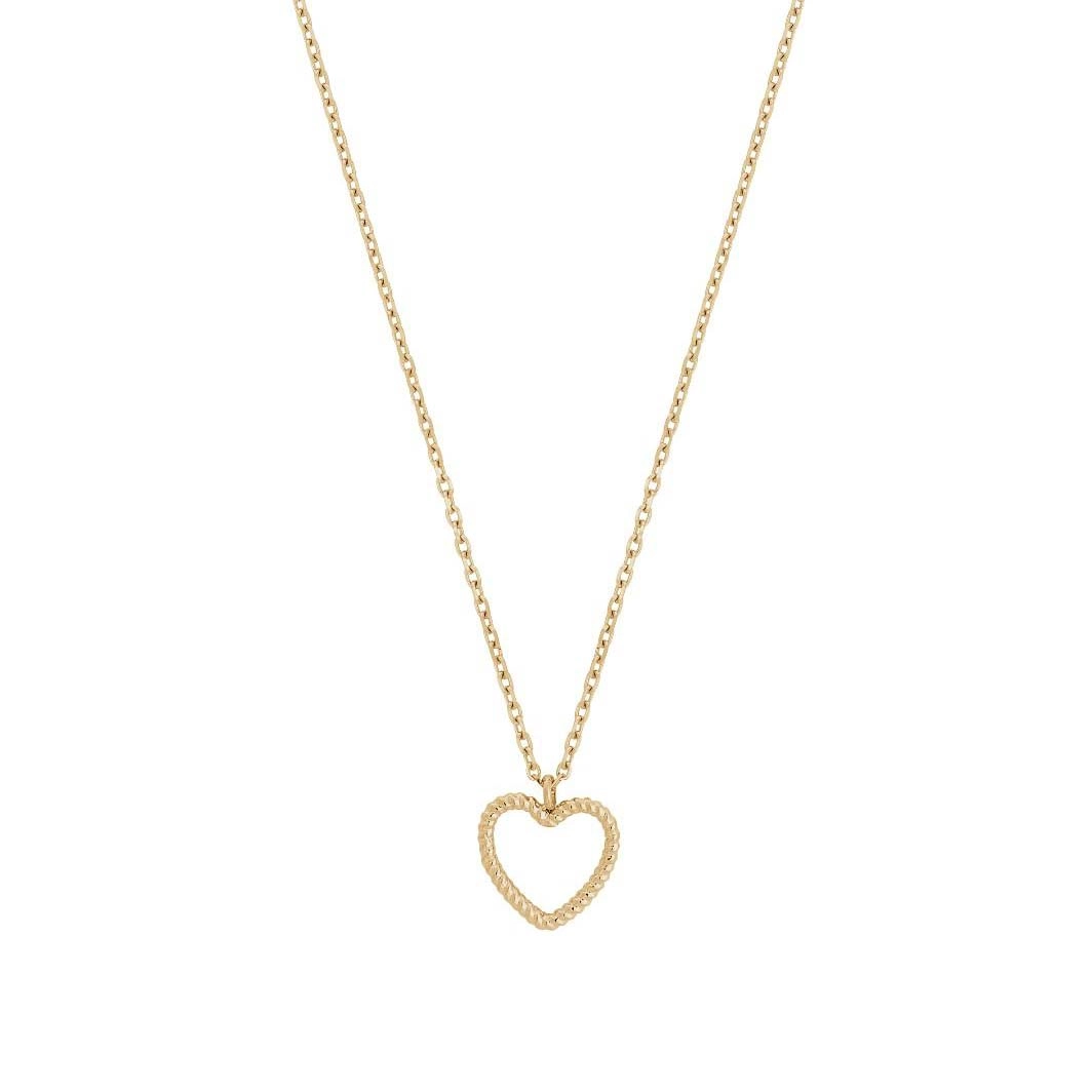 Edblad - Rope Heart Necklace S Gold