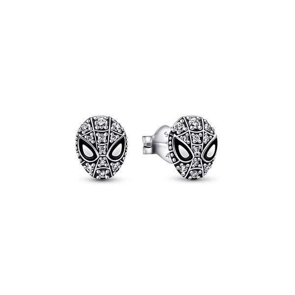 Marvel Spider-Man Mask Pavé Stud Earrings - PANDORA - Snabb frakt & paketinslagning - Nordicspectra.se