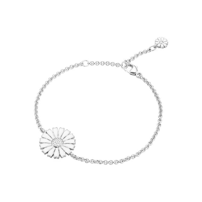 Georg Jensen - Daisy Vit Armband ā€ 15 mm