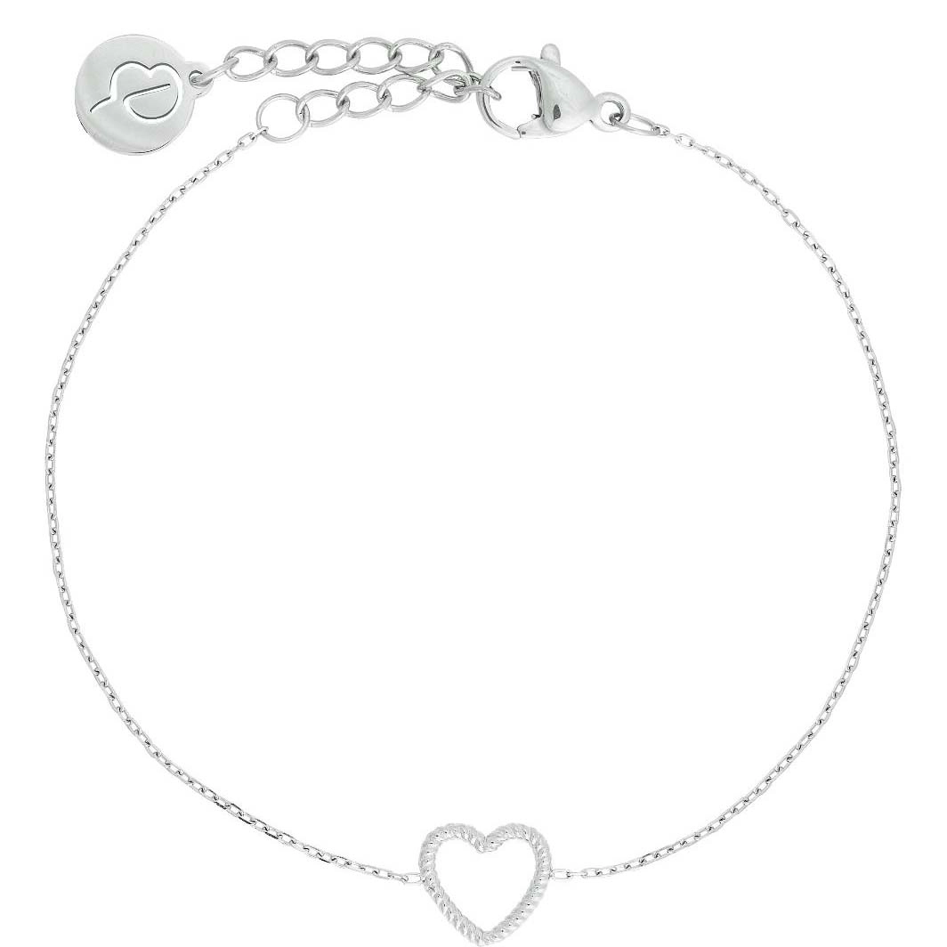 Edblad - Rope Heart Bracelet Steel