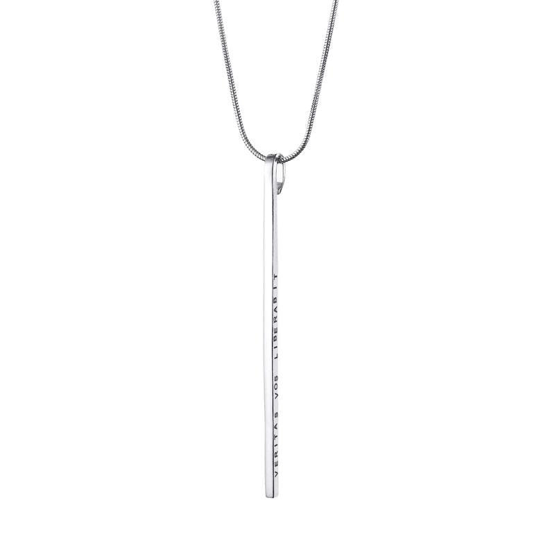 Efva Attling - Thin Pendant Veritas Vos Liberabit