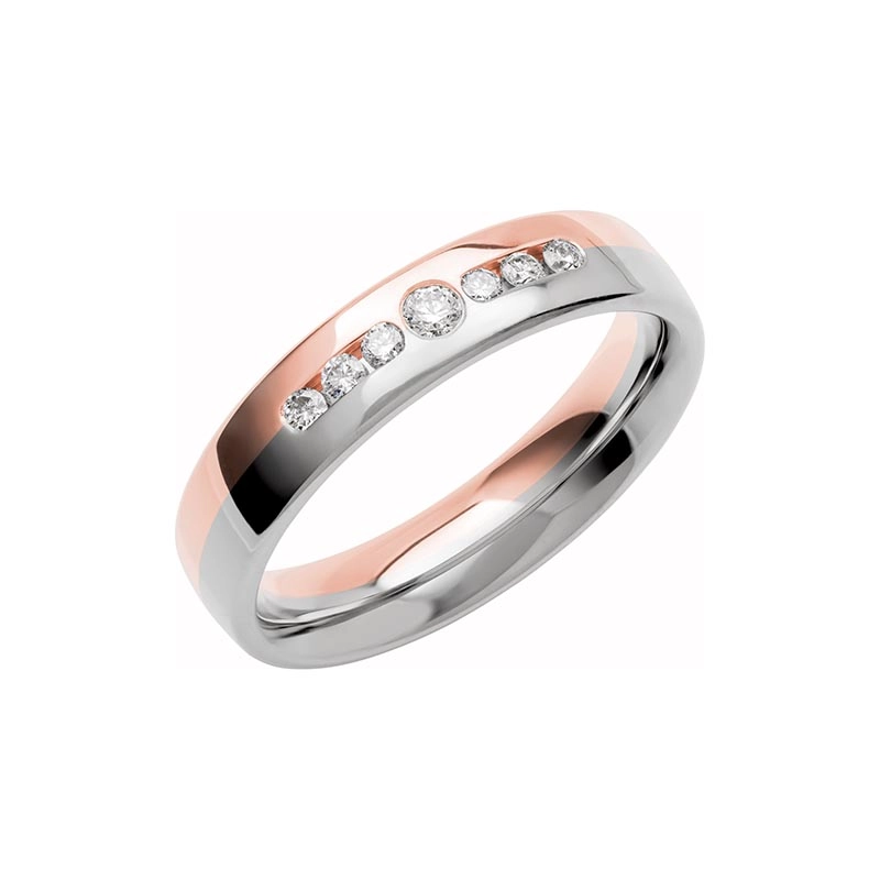 Schalins - Color Of Love SR4021 RosĆ©guld/Vitguld 0.16 ct