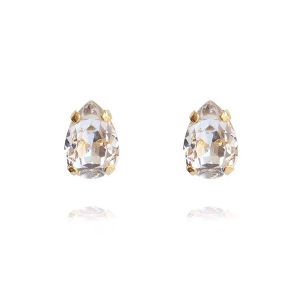 Petite Drop Stud Earrings Gold Crystal - Caroline Svedbom - Nopea toimitus ja lahjapakkaus - Nordic Spectra