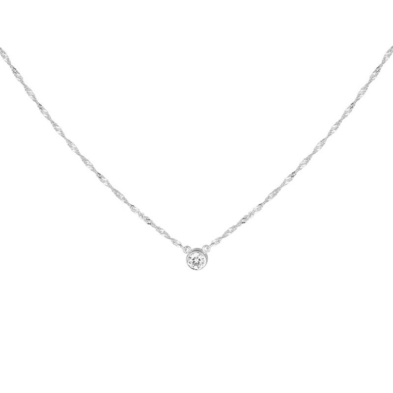 CU Jewellery - Cubic Single Necklace Silver