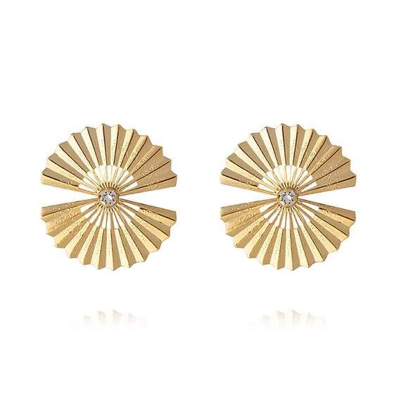 Sunfeather Earrings Gold Crystal - Caroline Svedbom - Nopea toimitus ja lahjapakkaus - Nordic Spectra