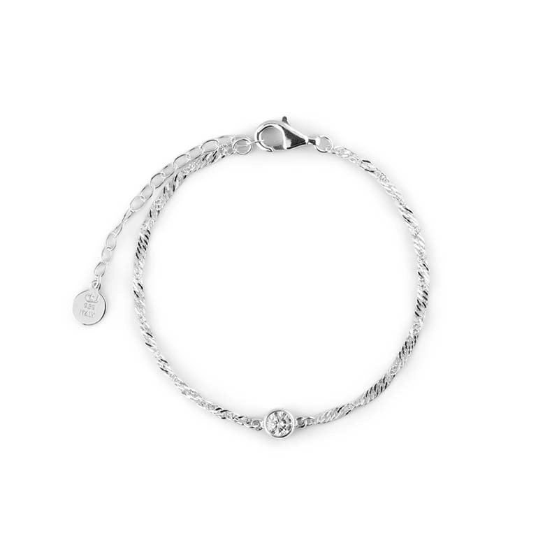 CU Jewellery - Cubic Single Bracelet Silver