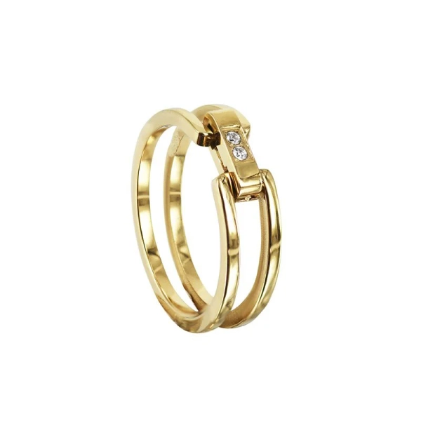 CHERRIE Crystal Ring Guld - Astrid & Agnes - Nordic Spectra