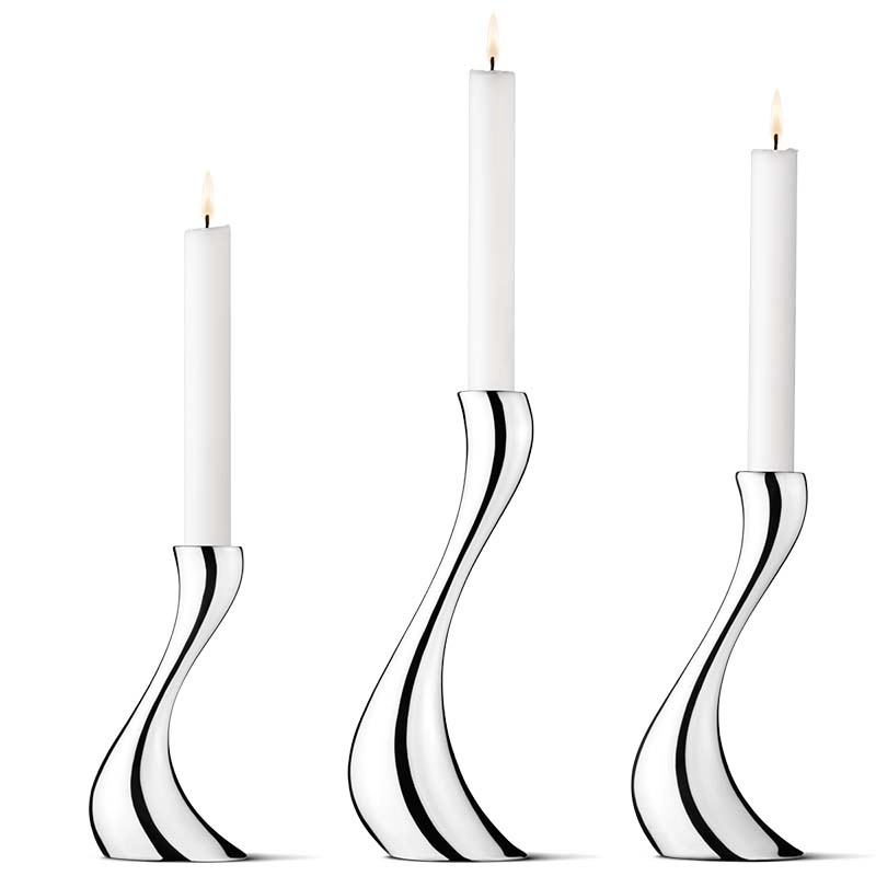 Georg Jensen - Cobra Ljusstakar 3-pack