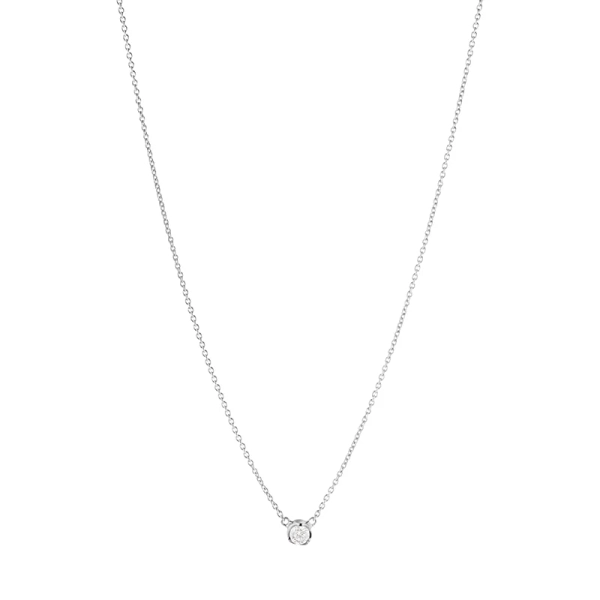 Georg Jensen Signature Diamonds Halsband 0.10 ct Vitguld - Georg Jensen - Designsmycken med snabba & trygga leveranser - Nordic Spectra