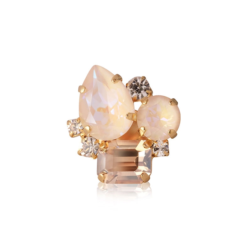 Caroline Svedbom - Angelina Ring Gold Ivory Delite Combo