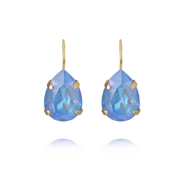 Mini Drop Clasp Earrings Gold Ocean Blue Delite - Caroline Svedbom - Nopea toimitus ja lahjapakkaus - Nordic Spectra