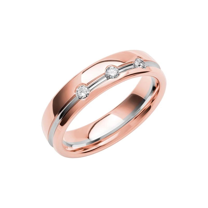 Schalins - Color Of Love SR4019 RosĆ©guld/Vitguld 0.12 ct