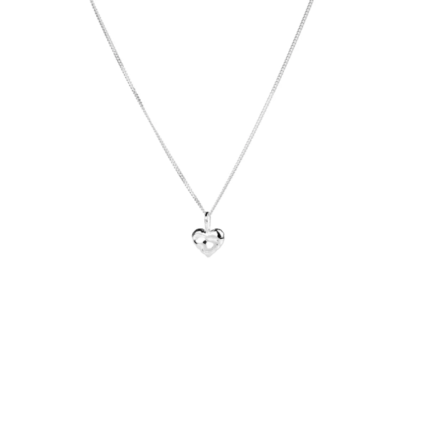 Mini Organic Heart Necklace Silver - Emma Israelsson - Snabb frakt & paketinslagning - Nordic Spectra
