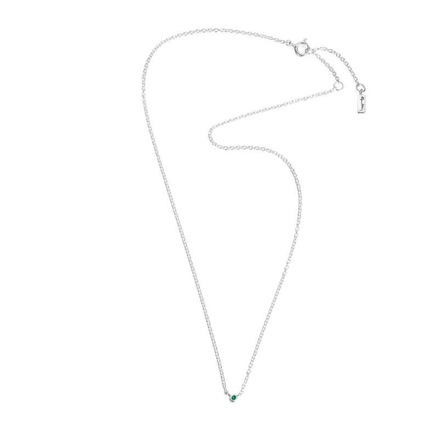 Micro Blink Necklace - Green Emerald von Efva Attling, Schneller Versand - Nordicspectra.de