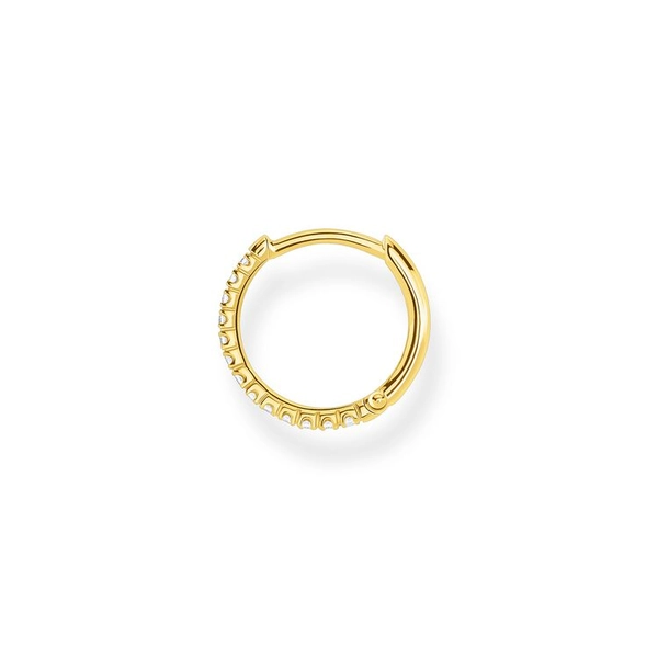 Einzel Creole Weiße Steine Gold von Thomas Sabo, Schneller Versand - Nordicspectra.de