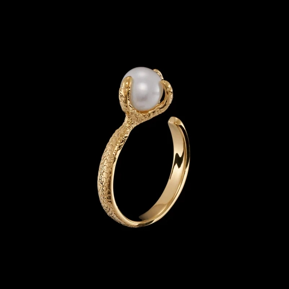 Claw Pearl Ring Gold - Maria Nilsdotter - 1-2 dagars leverans - Nordic Spectra