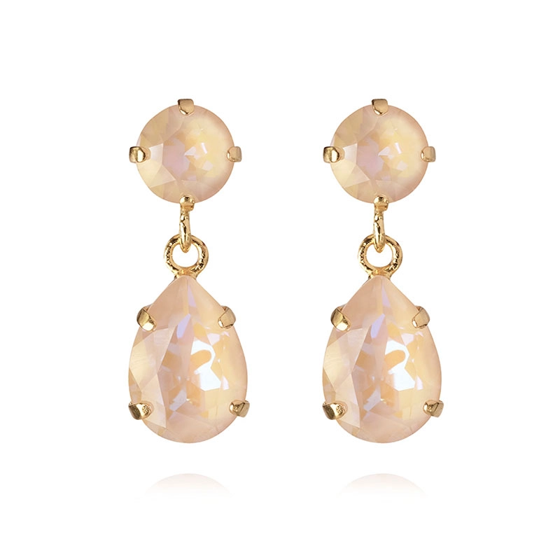 Caroline Svedbom - Mini Drop Earrings Gold Ivory Creme Delite