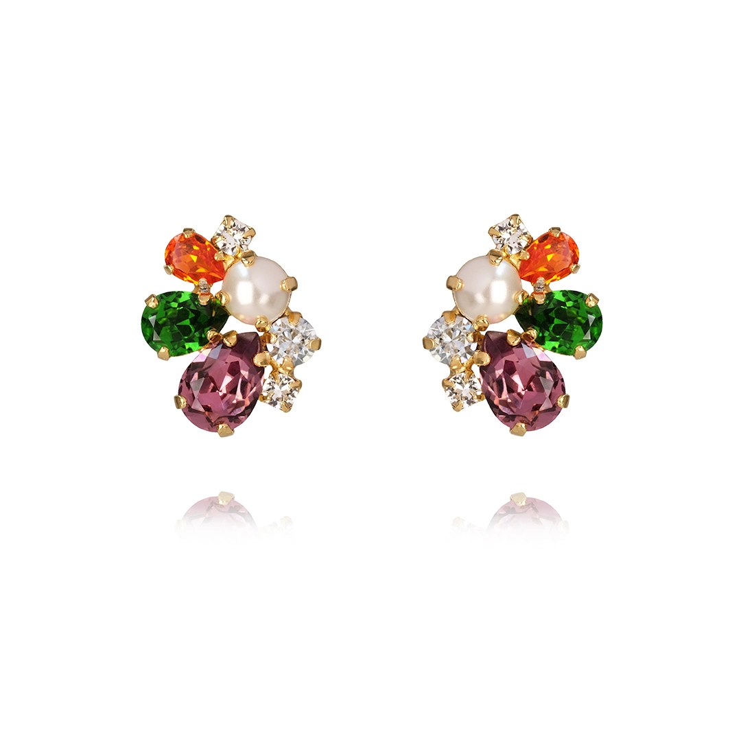 Caroline Svedbom - Katie Earrings Gold Pomelo Combo