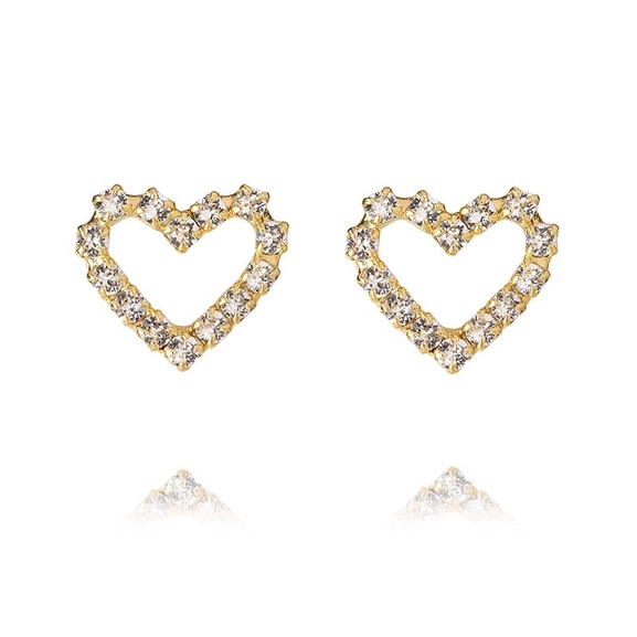 Sweetheart Earrings Gold Crystal - Caroline Svedbom - Nopea toimitus ja lahjapakkaus - Nordic Spectra