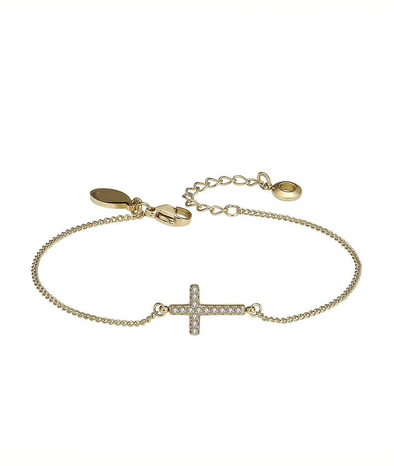 CROSS Crystal Armband Guld - Astrid & Agnes - Nordic Spectra