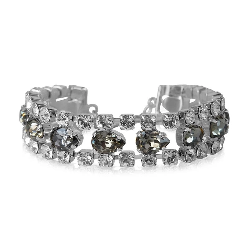 Caroline Svedbom - Penelope Bracelet Rhodium Blackshade Combo