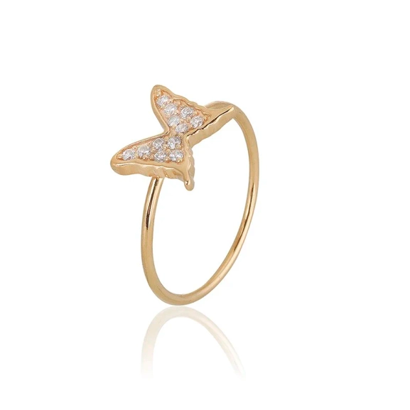 Petite Papillion Sparkling Ring Guld - Carolina Gynning - Moderna smycken med en betydelse - Nordic Spectra