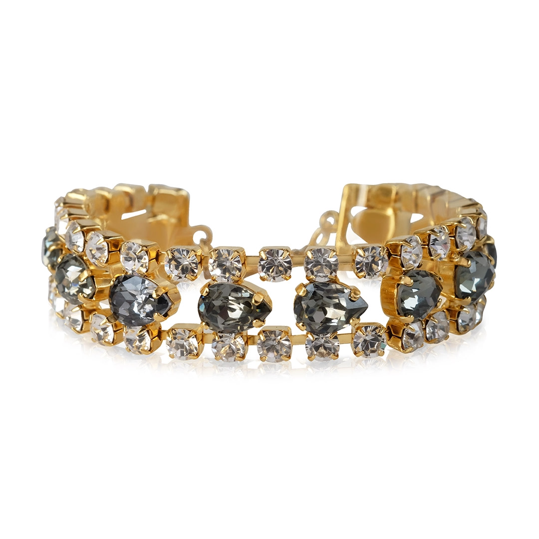 Caroline Svedbom - Penelope Bracelet Gold Blackshade Combo