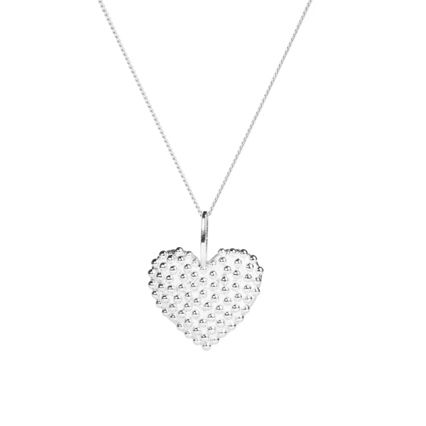 Dew Heart Necklace SIlver - Emma Israelsson - Schmuck im skandinavischen Design - Nordic Spectra