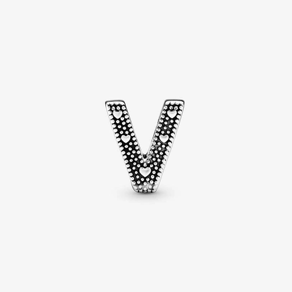 Buchstabe V Alphabet-Charm von PANDORA, Schneller Versand - Nordicspectra.de