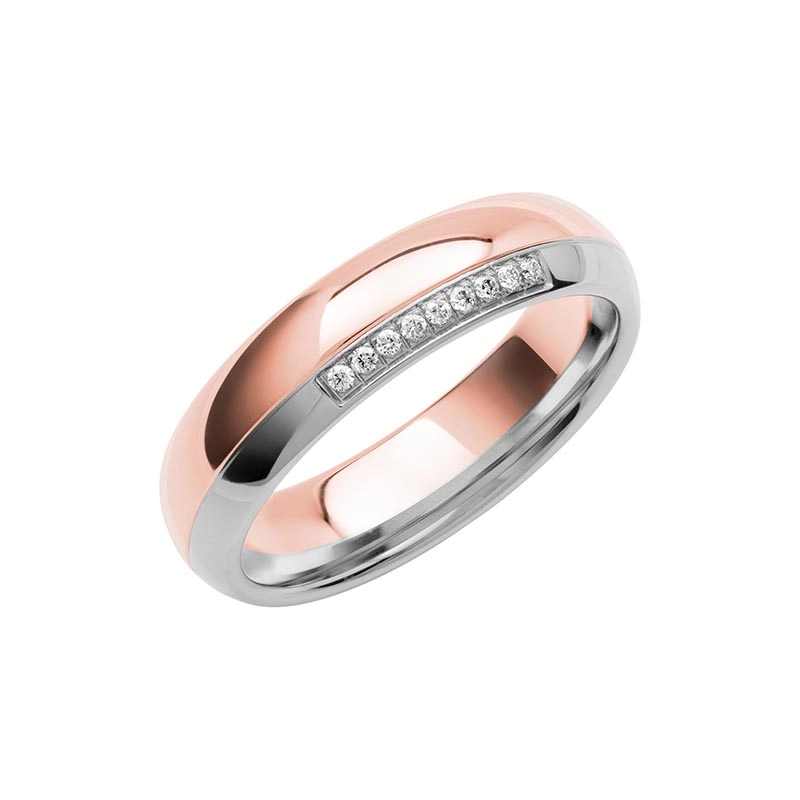 Schalins - Color Of Love SR4008 RosĆ©guld/Vitguld 0.05 ct