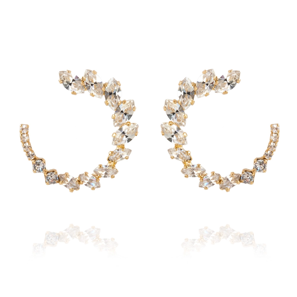 Caroline Svedbom - Angie Earrings Gold Crystal