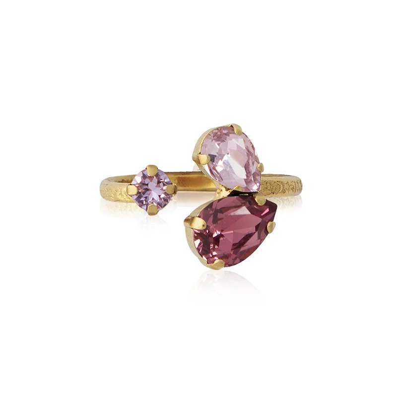 Caroline Svedbom - Alisia Ring Gold Violet Combo