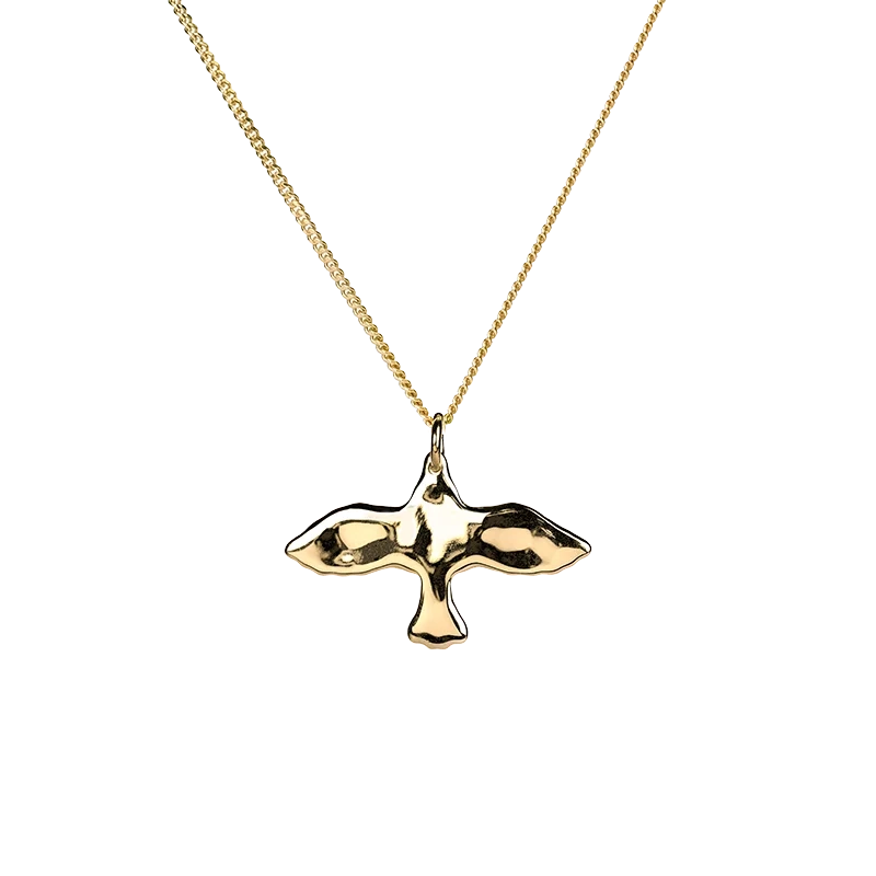 Emma Israelsson - Organic Small Dove Necklace Gold